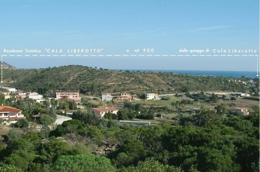 Cala Liberotto Panoramica e distanza dal mare